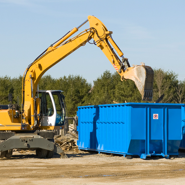 what size residential dumpster rentals are available in Park Michigan